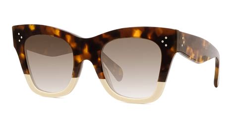 celine glasses black havana tortoise|Celine Catherine CL4004IN Sunglasses .